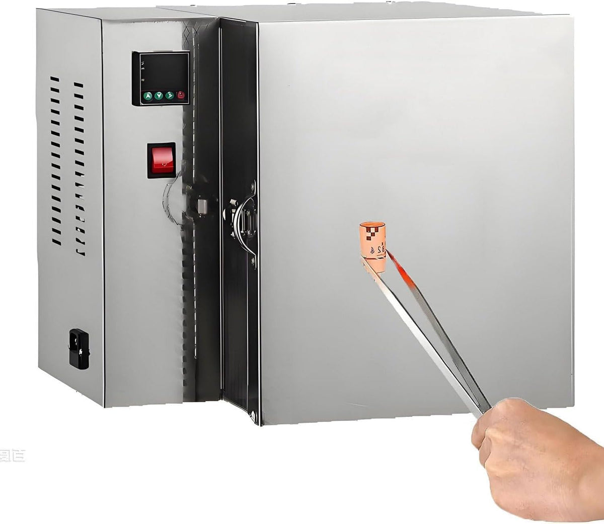 Ovenbenodigdhed Elektrische Oven, 1500W Desktop Oven, voor Sieraden Casting, voor Metaal en Glas Werk, Tafeltop Burnout Oven