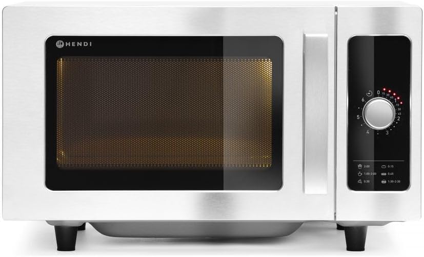 Hendi Magnetron, timer instelbaar tot 6 minuten, 1000W, met 6 voorgeïnstalleerde programma's, 25L, ingangsvermogen: 230V/1550W, 511x432x(H)311mm