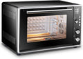 Rkyrrki Mini-oven Oven Enkele Ventilator Roestvrij Staal Een Energie Rating, Roestvrij Staal Ideaal, voor Roosteren, Bakken Esthetisch en praktisch
