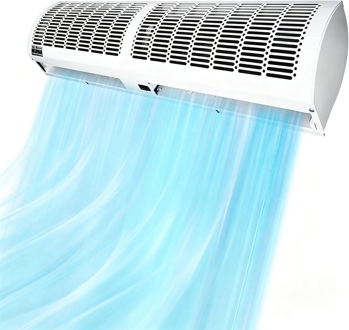 Wand-airconditioner Gyqssd Wandgemonteerde Luchtgordijnen, Voor Deuren 100cm/39.31In-wit