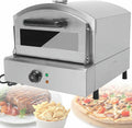Btoiasyhf Pizzaoven Electric Pizza Oven, 2000W Roestvrijstalen Lade Soaster Oven, 360 ° Uniforme Temperatuur, Commerciële Pizzaoven