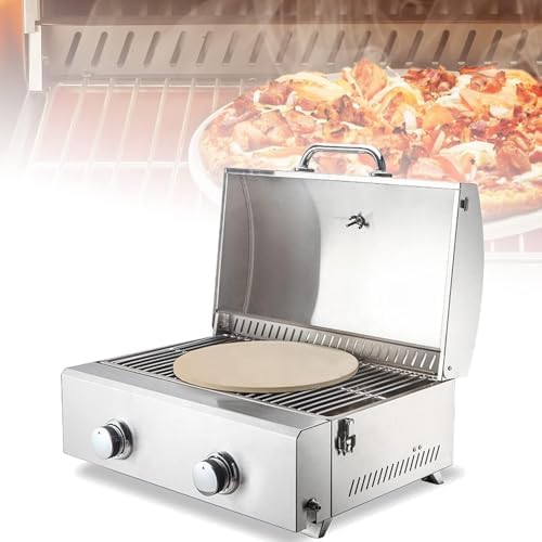 Pizzamaker Kjzqxyx Commerciële Gas Pizza Oven, 360 Graden Uniforme Temperatuur, Aanrecht Pizza Maker, Bakken Apparatuur, Voor Restaurant Thuis