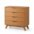 Kommode Massivholz mit 4 Schubladen 80x40x95 cm
