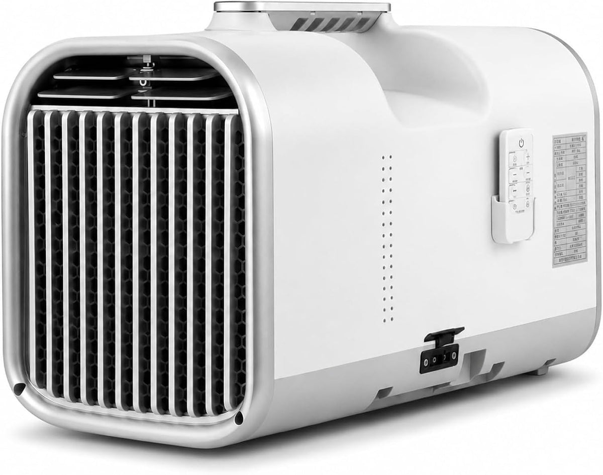 Houxinz Mobiele airco Draagbare 4400 BTU 4-in-1 Luchtkoeler, 42 dB Stille Ventilator, 1300W, voor Kampeertent, Camper, Caravan en Slaapkamer