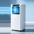 Mobiele airco Draagbare airconditioner, 24-uurs timer, 120° oscillerend, afstandsbediening, stille smart airconditioner, met koeling, ontvochtiging
