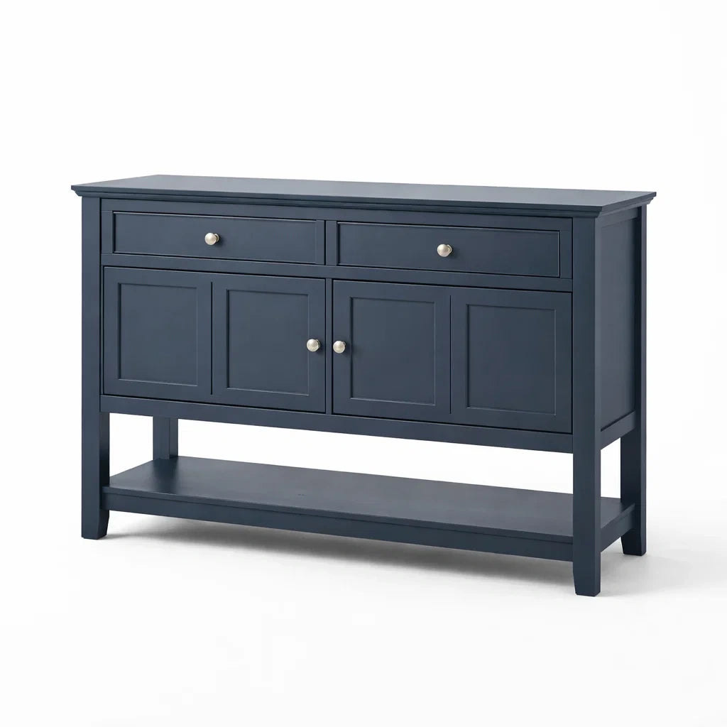 Holz-Sideboard Dunkelblau 110x35x85 cm