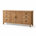 Sideboard aus Eichenfurnier mit 6 Schubladen und 2 Türen