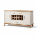 Sideboard aus Holz und MDF mit Weinregal, 150x45x85cm