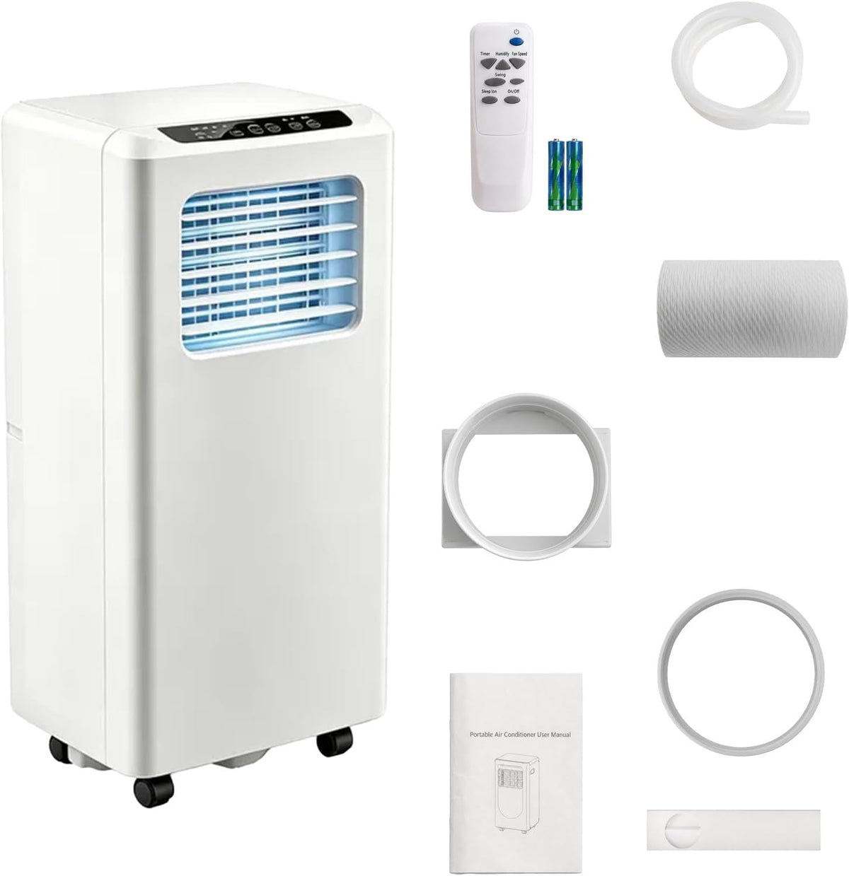 Kaikafei Mobiele airco, met Ontvochtiger, Mobiele Klimaatunit, voor Huis en Kantoor