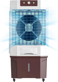 Mobiele airco verdampingskoeler, met een capaciteit van 5000 CFM, 15,8 gallon watertank, 3 snelheden en ijspack, industriële airconditioner, terras
