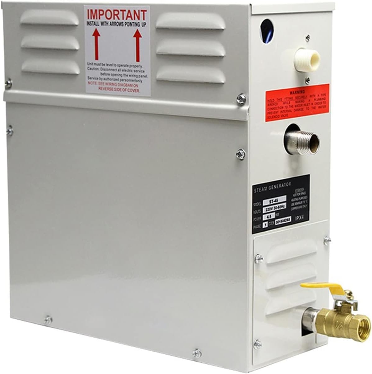 Rsgxlfqzvak Elektrische kachel Saunakachel, 9 kW Commerciële zelfaflatende stoomgenerator draagbare sauna kamer stoom droge stoomboot