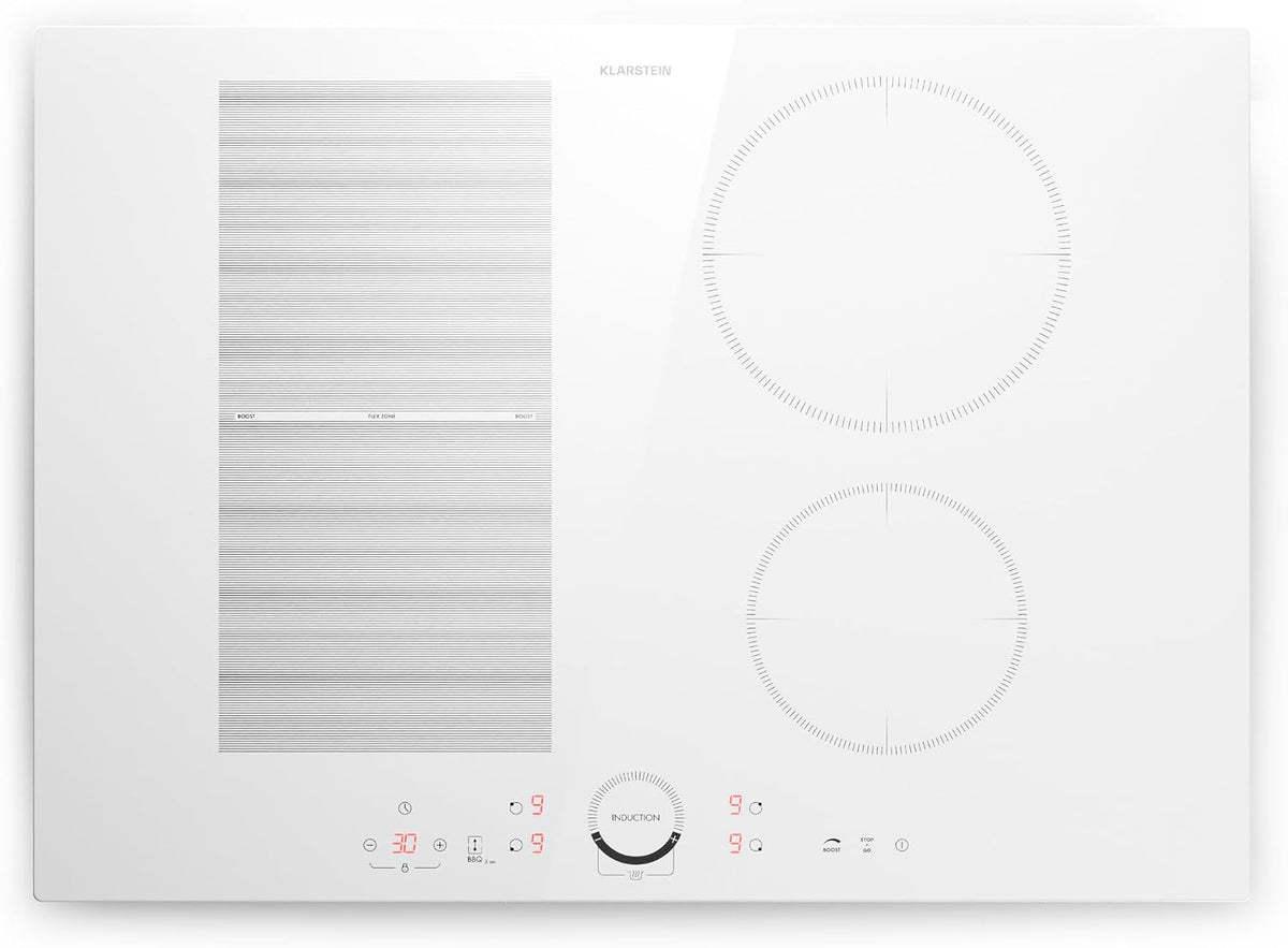Kookplaat Klarstein 7000W inductiekookplaat, 4-ringige elektrische kookplaat, ingebouwde tafelfornuis, aanraakbediening