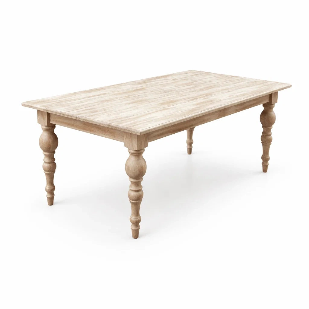 Holztisch aus Kiefernholz 180x90x75 cm Natur