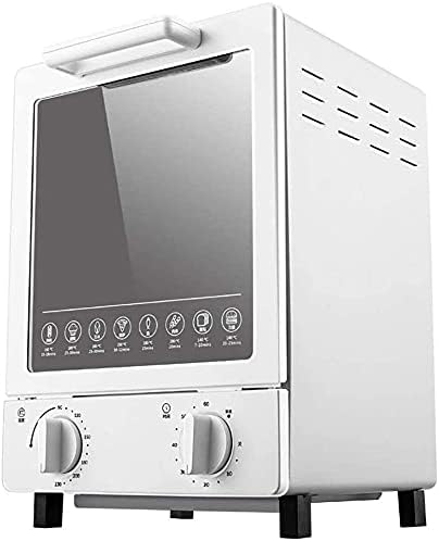 Mini-oven Rkyrrki Huishoudelijke verticale multifunctionele, 12 liter, elektrische desktop-oven, temperatuurinstelling, bespaart ruimte, nuttig