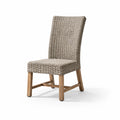 Esszimmerstuhl aus Polyrattan und Holz