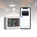 Kaikafei Luchtkwaliteitsmeter En Luchtmonitor Keuken, Meet Co2, PM2.5, PM1.0, Fi Digitale Luchtkwaliteitsmeter(wit), TVOC, Slimme Wi