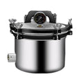 Wafohsr Autoclav Hoge Temperatuur Stoomsterilisator Roestvrij Staal, voor Keukengerei Voedsel Servies EfficiëNt Snel(8L)
