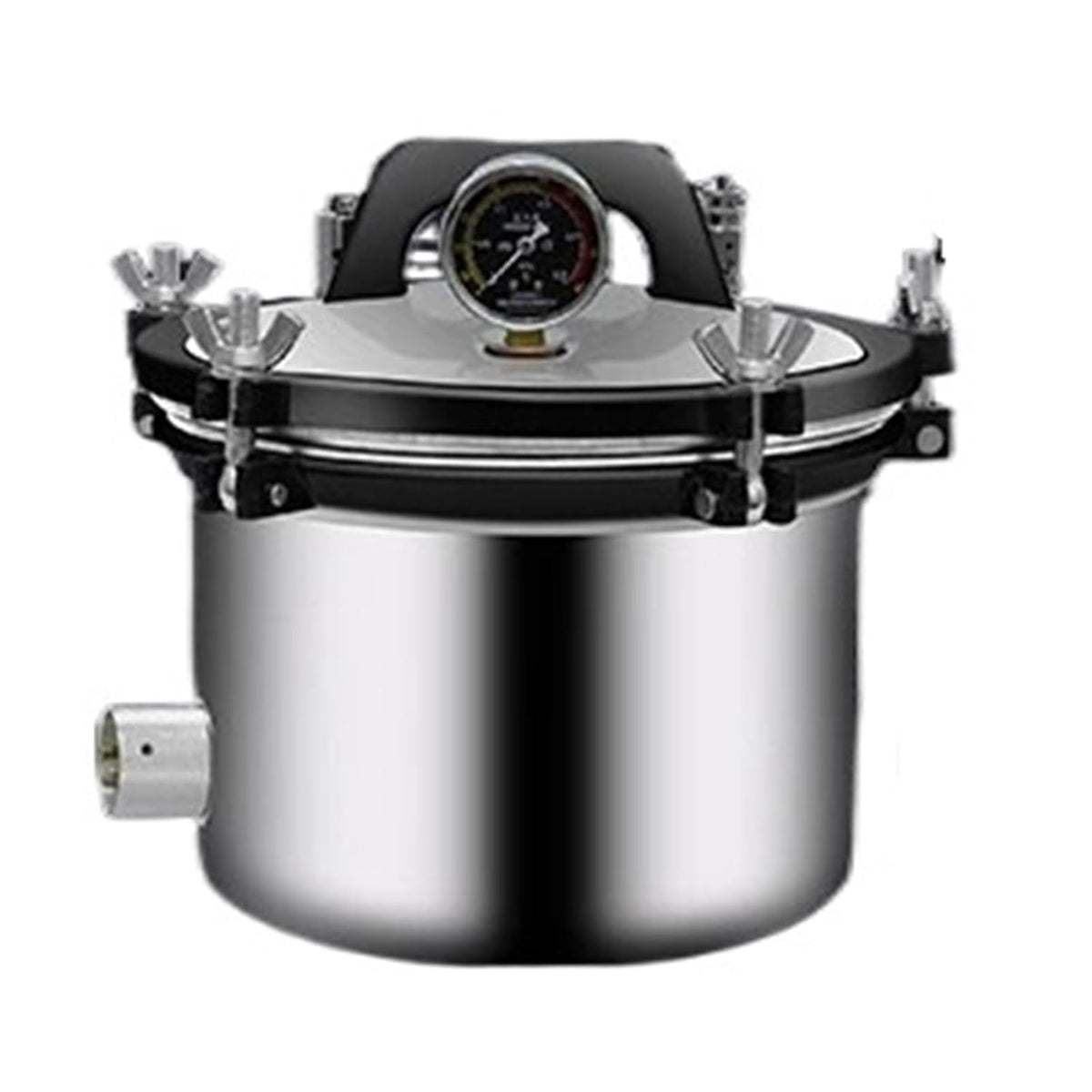 Wafohsr Autoclav Hoge Temperatuur Stoomsterilisator Roestvrij Staal, voor Keukengerei Voedsel Servies EfficiëNt Snel(8L)