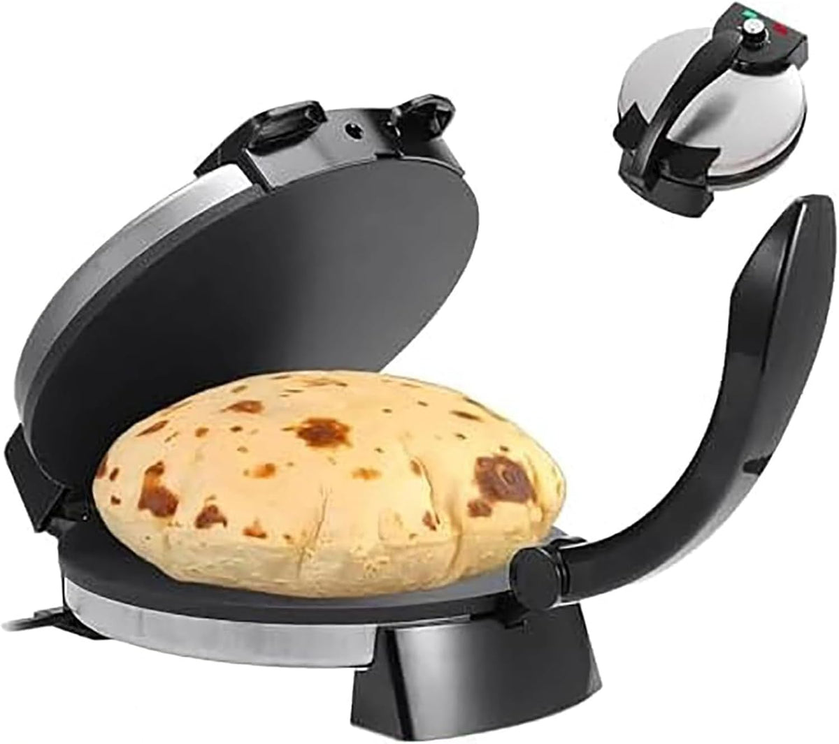 Lhuitui Quesadilla-maker 1500W Anti, Aanbak Automatische Roti Machine, Elektrische Tortillapress & Chapati Maker, Aanbak Chapati Maker