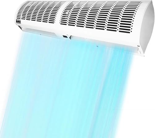 Ventilator Luchtgordijn, afstandsbediening, energiebesparende stille wandgemonteerde machine, voor commercieel en industrieel gebruik, ideaal