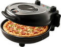 Pizzamaker Elektrische Pizza Oven 1200W, 420 ° C High Heat Countertop Maker, met 12-inch baksteen, dubbele temperatuurregeling en kijkvenster