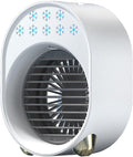 Mobiele airco Draagbare luchtkoeler, USB oplaadbaar 300 ml grote capaciteit, met 3 snelheidsinstellingen en 7 nachtlampjes, voor kamer, thuis, kantoor