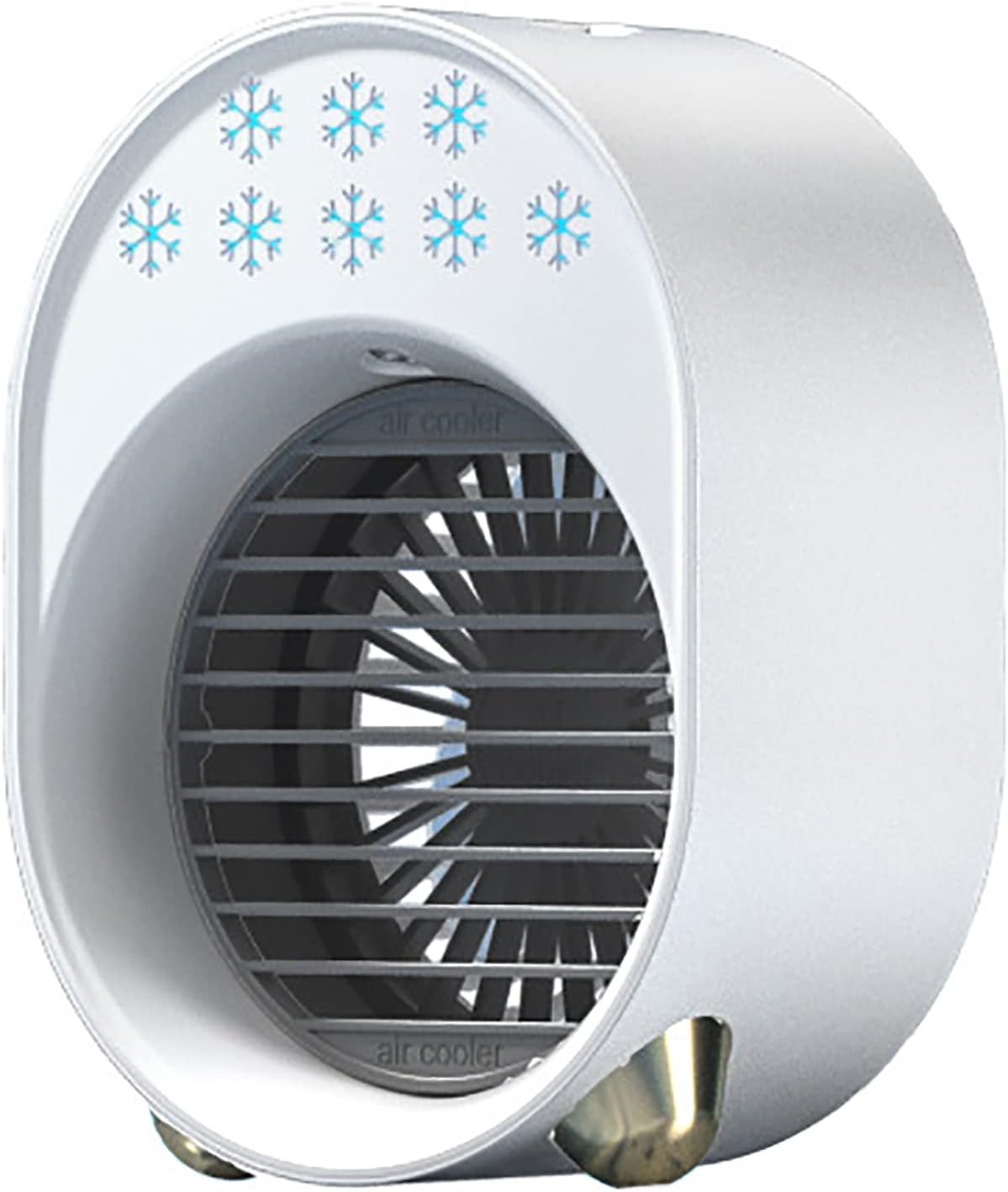 Mobiele airco Draagbare luchtkoeler, USB oplaadbaar 300 ml grote capaciteit, met 3 snelheidsinstellingen en 7 nachtlampjes, voor kamer, thuis, kantoor