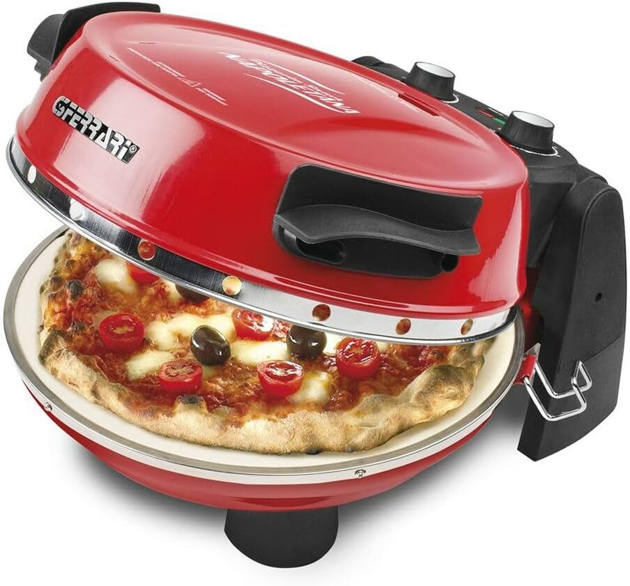 Pizzamaker G3 Ferrari G3Ferrari G10032 Pizzeria Snack Napoletana Pizza Plus EVO, 1200 W, Rood