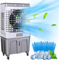 Mobiele airco Luchtkoelventilator door commerciële verdamping, met groot waterreservoir van 80 l, 3-in-1 airconditioner, industriële luchtbevochtiger