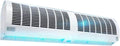 LoiYtrd Wand-airconditioner Ultradun luchtgordijn, voor thuis Wandgemonteerd luchtgordijn luchtvolume Luchtgordijnknop + afstandsbediening(60cm)