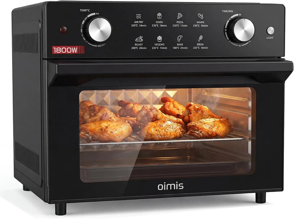 Airfryer Oimis Heteluchtfriteuse 30-230 °C, 30 l, 1800 W, 8-in-1 airfryer, met Duitse