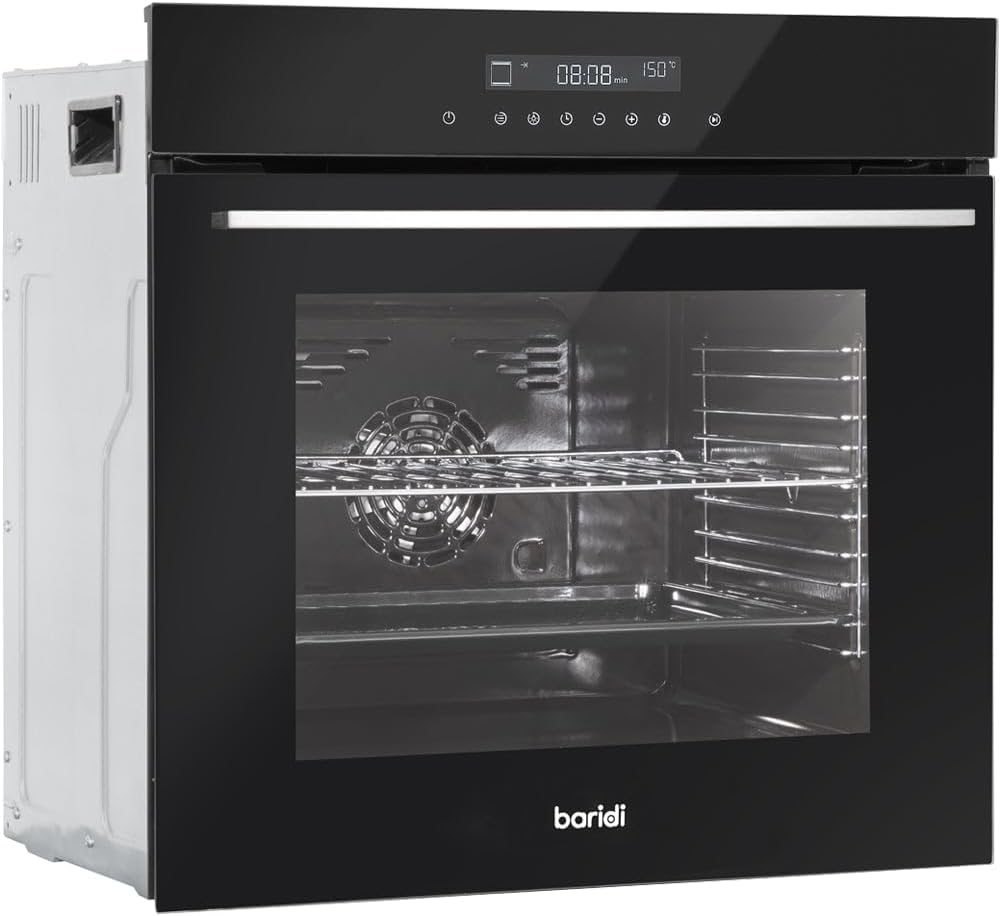 Loops Grill Zwarte 60cm Geïntegreerde Ventilator Bijgestane