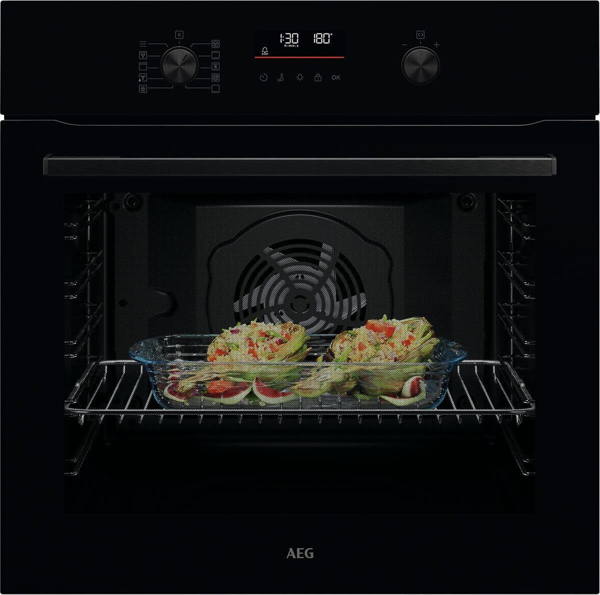 AEG Inbouwovens 5 inbouwoven, TU5PB40WSK, pyrolyse zelfreiniging, hete ringlucht