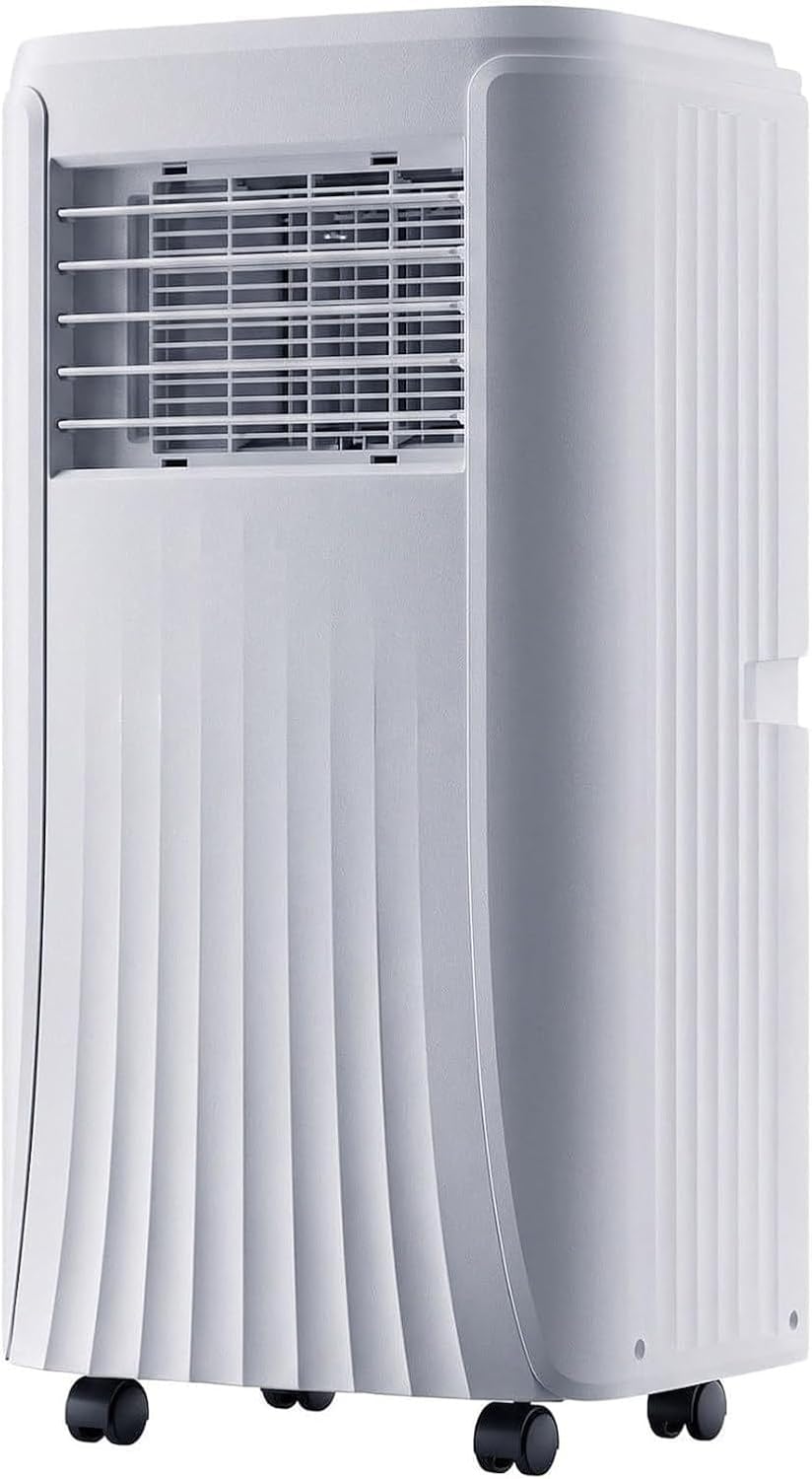 Mobiele airco Huggwrt Draagbare 12000 BTU, 3-in-1 Koelfunctie, voor Ruimtes tot 28 m2, Luchtontvochtiger, Raamkit Inbegrepen