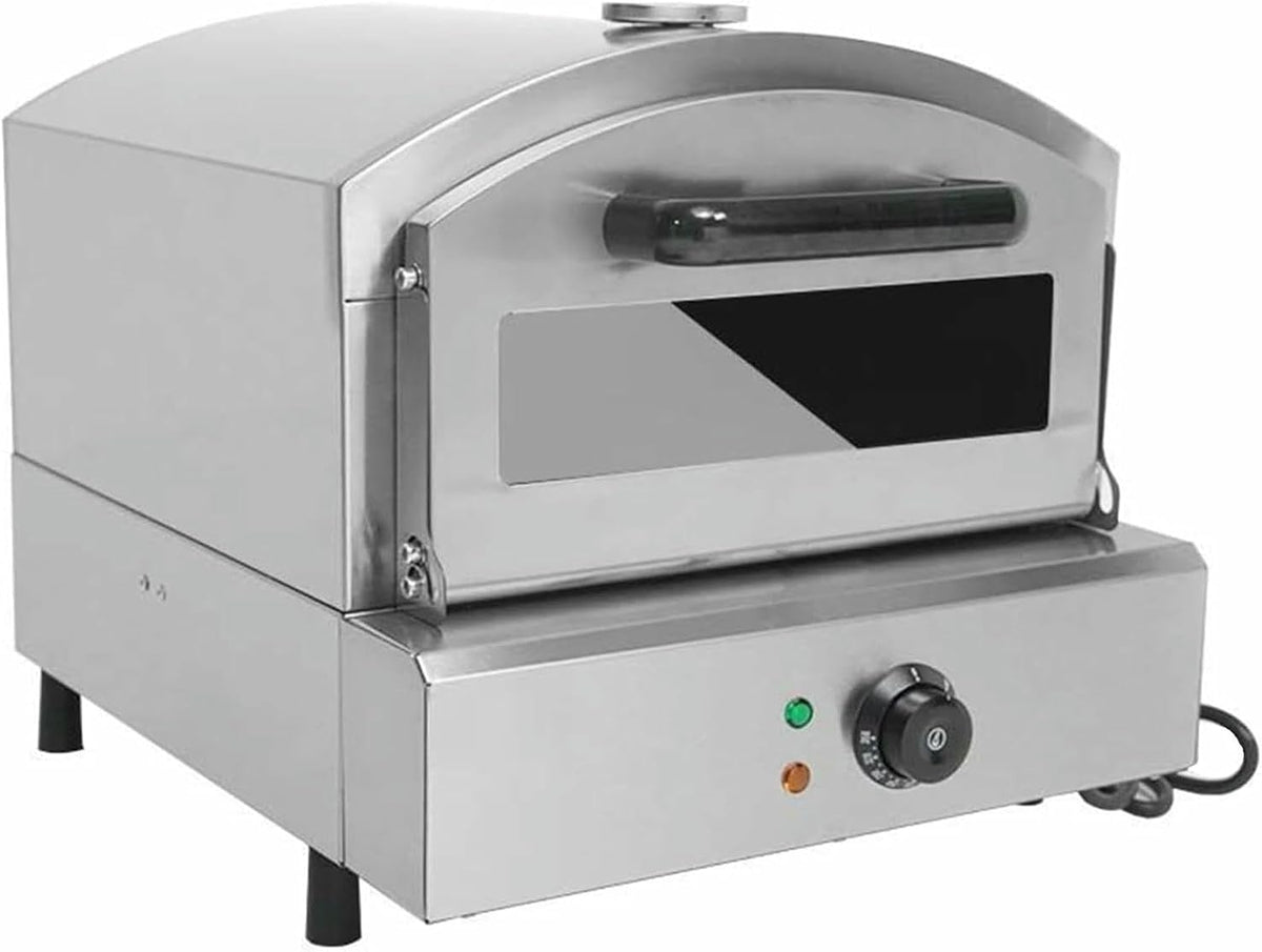 Btoiasyhf Pizzamaker Commerciële Countertop Pizza Oven, Roestvrijstalen Elektrische Pizza Oven, Multipurpose Indoor Pizza Machine, Broodrooster Oven