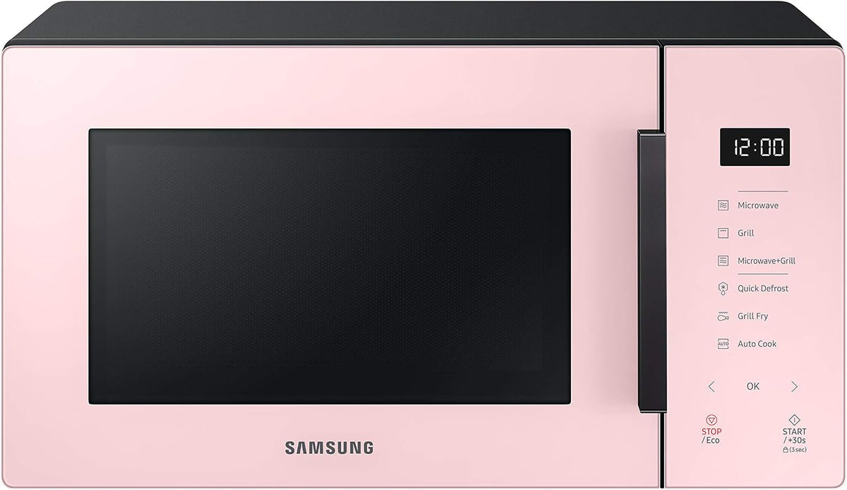 Samsung Grill MG23T5018CP Magnetron, 23 l, 1100 W, Air Fry, met gouden plaat, designglas, poeder
