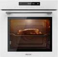 Cecotec Mini-oven Bolero Hexa SM406000 Ingebouwde oven, A+. 2900 W, 72 l, 12 functies, Electronic Timer, wit, glas, pizzasteen, Steam Assist