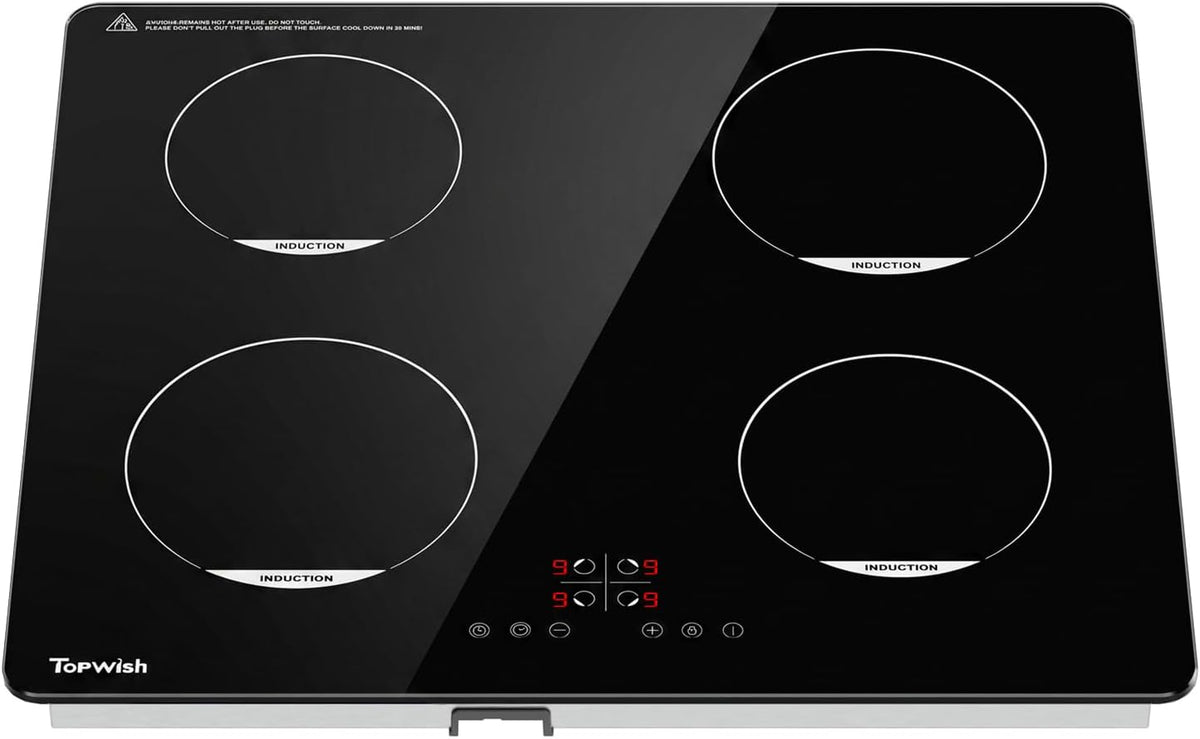 Kookplaat Topwish inductiekookplaat, 4 inbouwplaten