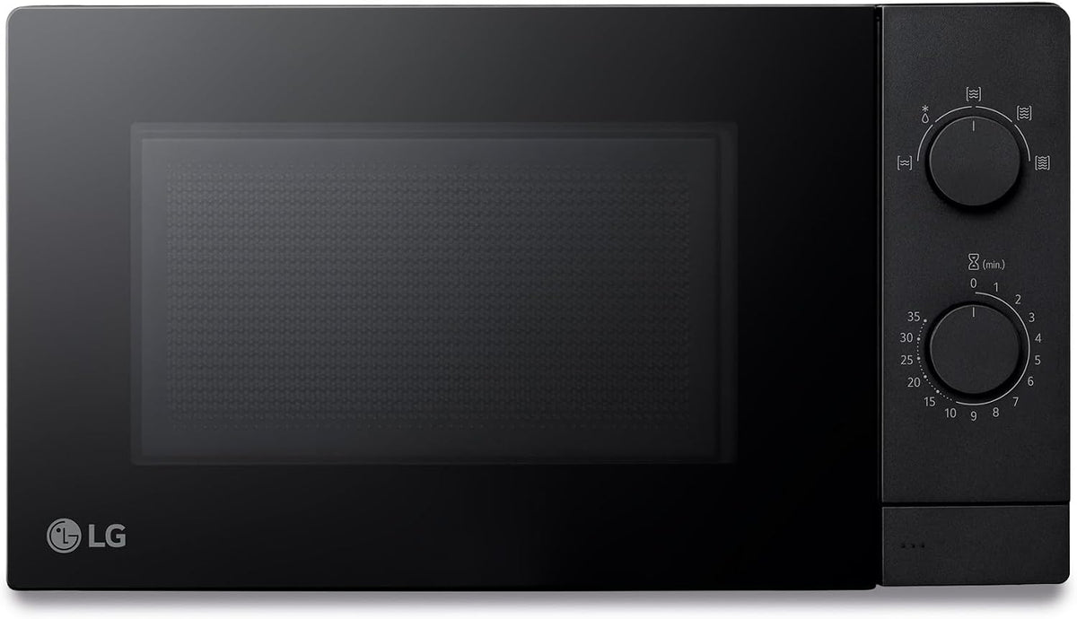 LG Magnetron MS2082F, 700 W, 44,5 x 25,8 x 34,5 cm, 20 liter, 5 standen, zwart, mechanische bediening