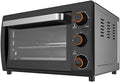 Mxxhfc Mini-oven Desktop, temperatuurregeling 80°C tot 240°C, met 15-minuten timer, 26L elektrische oven en grill, 1200W vermogen, dubbele glazen deur