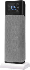 Elektrische kachel Avilia Digitale ventilatorkachel, 17 x 22 x 58 cm, grijs en zwart, toren, met verstelbare thermostaat