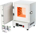 Himopuer Keramiek- Elektrische oven, 1150 °C dempen oven, 2000W compacte tafeloven, maximale temperatuur 1150 °C, voor sieraden maken, metalen gieten
