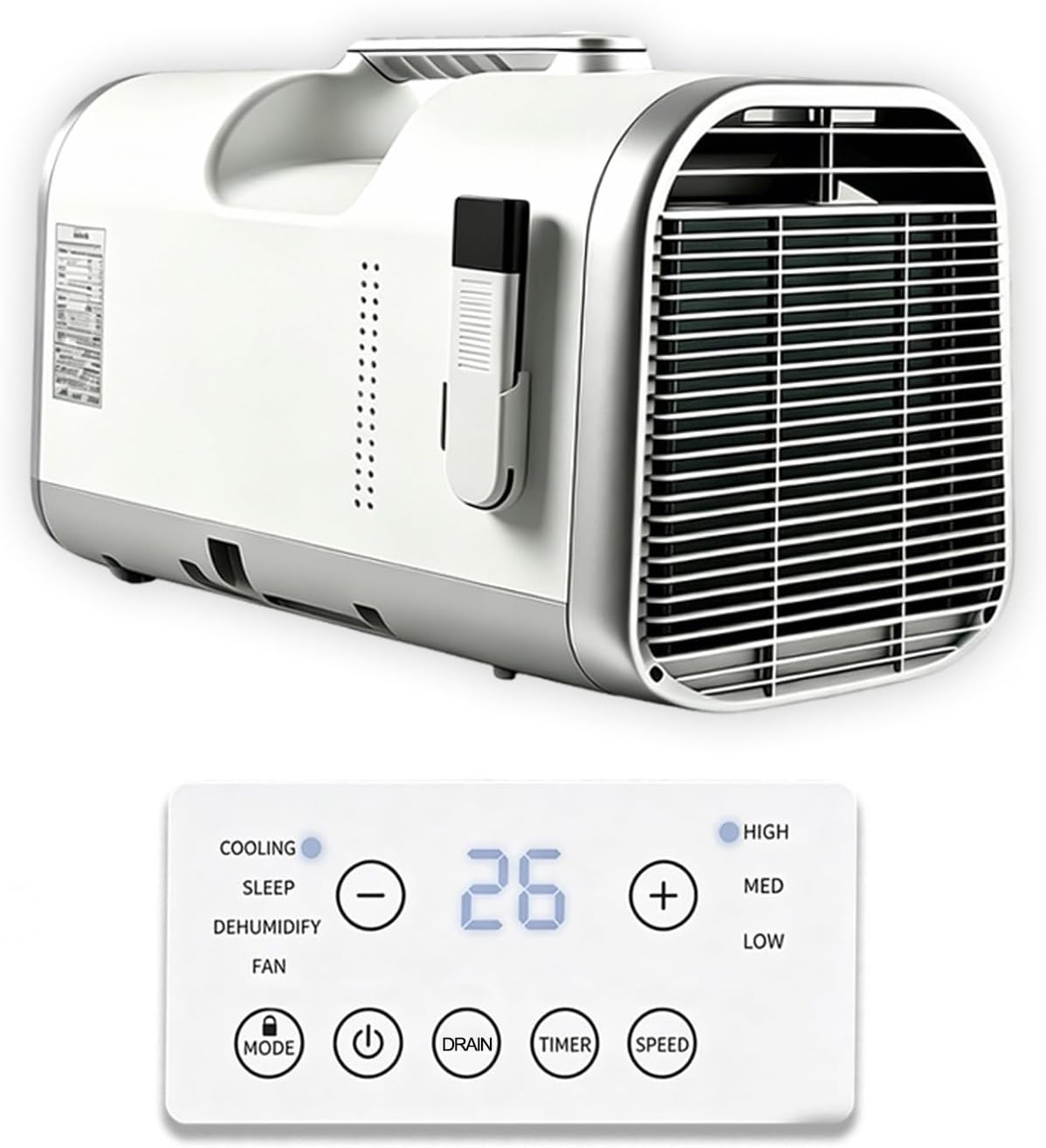 Precistech Mobiele airco Compacte Camping, Mobiele Airconditioning, voor Tent