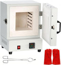 Mini-oven Elektrische oven oven, 2000w compacte tafelblad smeltoven, 1150 °C / 2102°F/2102 ° C Max temperatuur, voor sieraden maken, metalen gieten
