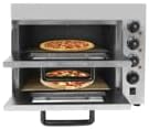 Pizzaoven Bdneygtyr Elektrische, instelbaar tot 350°C, 1 tot 60 minuten timer, met 2 verdiepingen, 20L capaciteit per verdieping, voor 40cm pizza