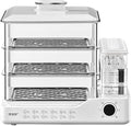 Mnbvh Steamers Stoomkoker, 1,5 l onafhankelijke watertank, met 24 liter inhoud, 3-traps elektrische stoompan, 12-uurs afspraak, compact design