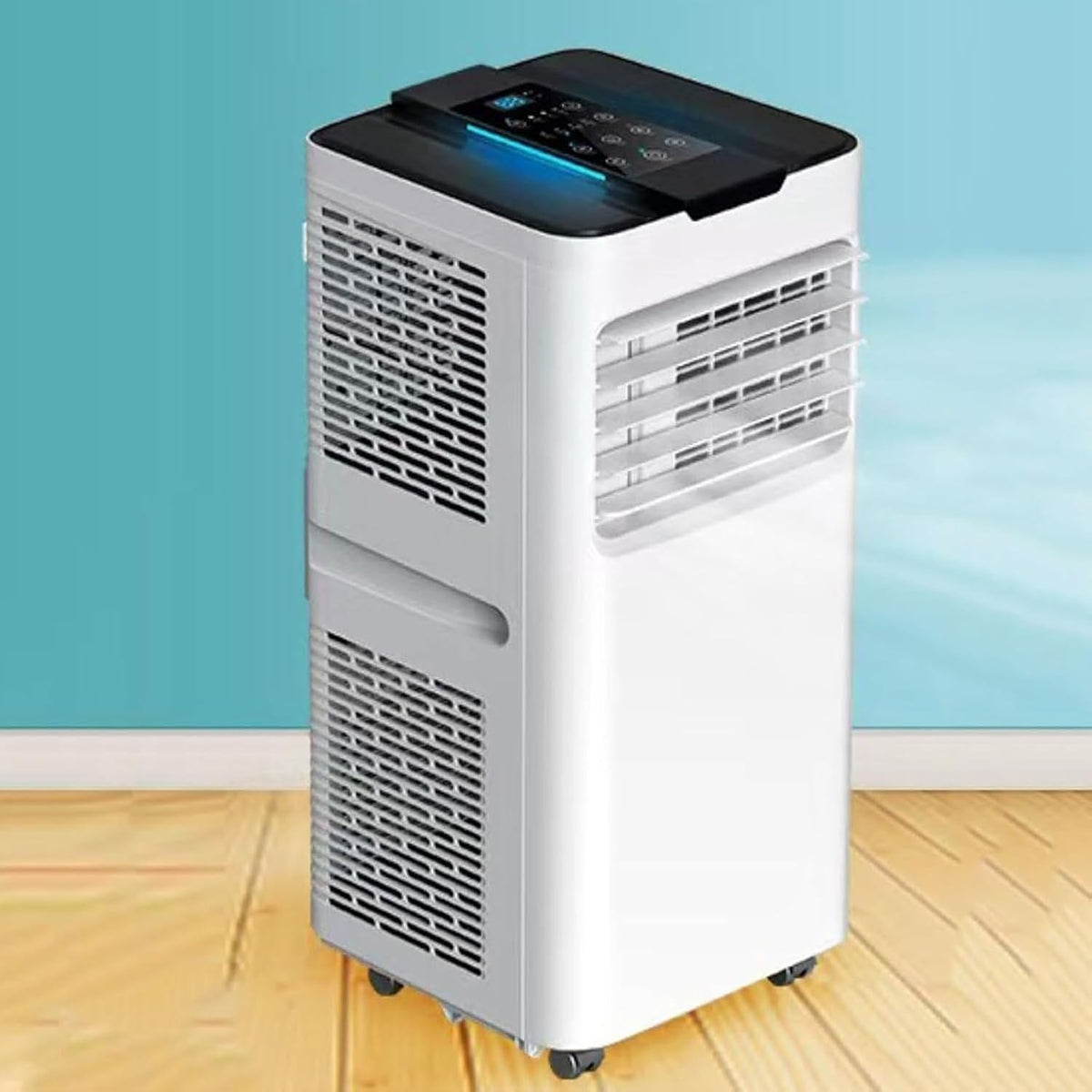 Yuhuili Mobiele airco Draagbare 7000BTU Luchtkoeler, Afstandsbediening 24H Timer, BIG 1P, met Koelen Ontvochtiger & Ventilator, voor Slaapkamer Ka