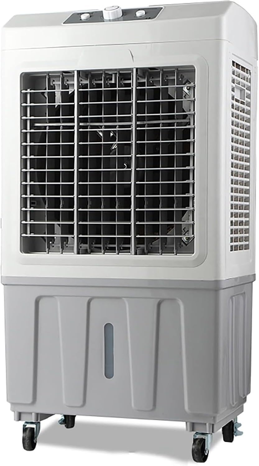 Pshcee Luchtbevochtiger Luchtkoeler, 10000 CFM Buitenluchtkoeler, 6 IJspakken, 70L/18 Gal Watertank, 3 Windsnelheden, met Verdamping