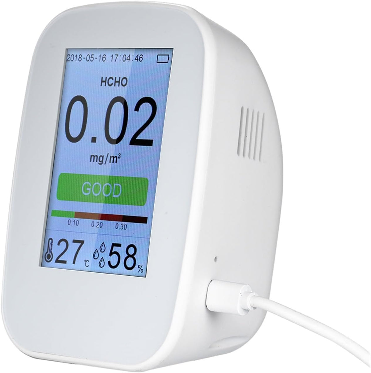 Axadd Luchtkwaliteitsmeter Luchtkwaliteitsdetector, Luchtkwaliteitsdetector Digitale PM2.5-gasmonitor, voor auto's, huizen, scholen