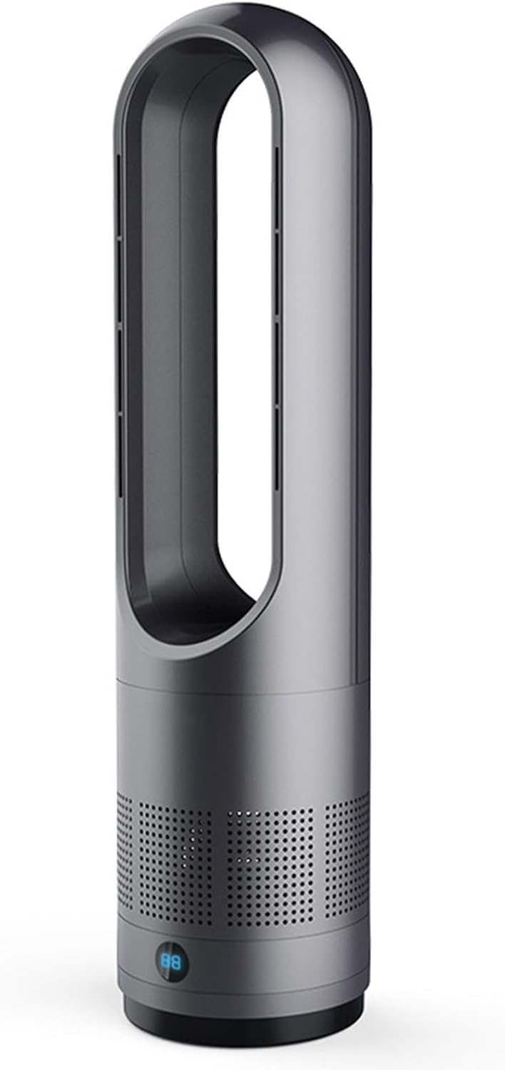 Ventilator InnovTec Hugfree Zuilventilator, 40 W/1400 W, 50 Hz, 8 snelheden, zonder bladen, laag verbruik, laag geluidsniveau, warm en koud gebruik